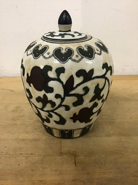 10" Vintage Asian Ginger Jar
