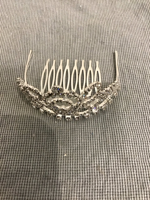 Silvertone Rhinestone Tiara