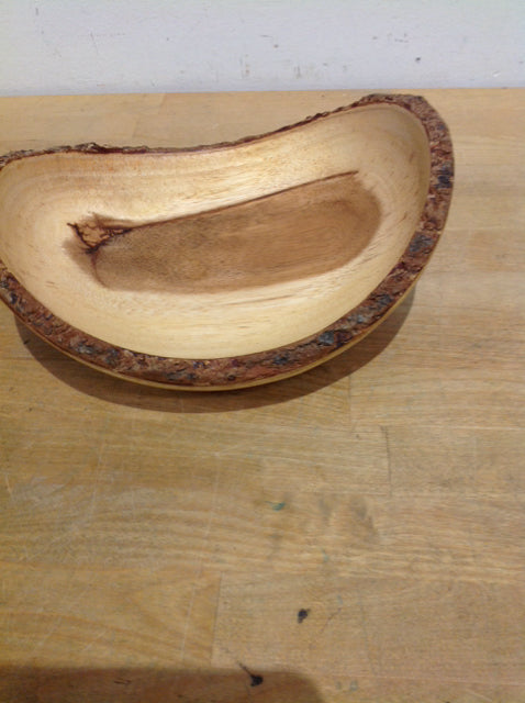 Bowl- 10" Wood Carved