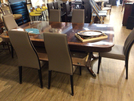 Set Of 6 Leather Dining Chairs