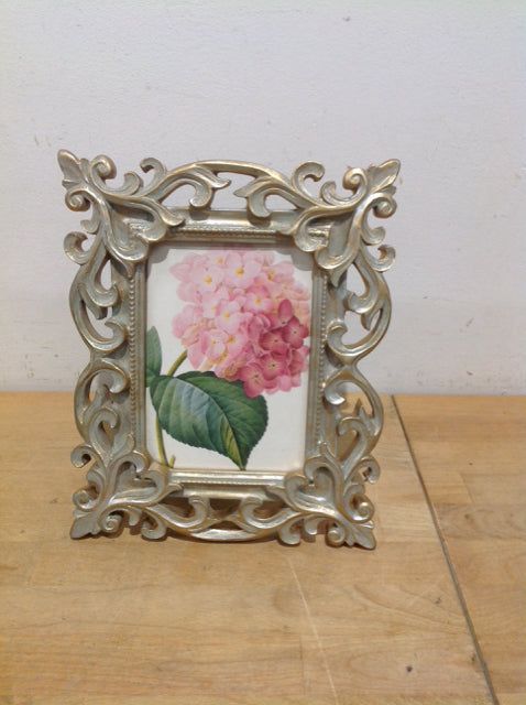 5x7 Decorative Silver Wood Picture Frame