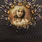 3"x3" Rhinestones Blue & Yellow Stones Photo Frame