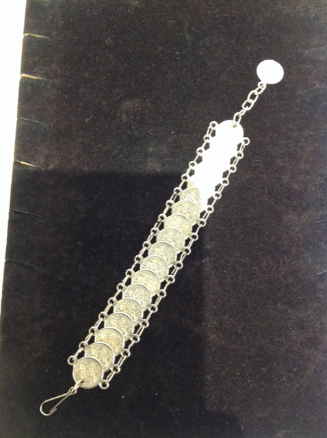 Silver Star of David Bracelet