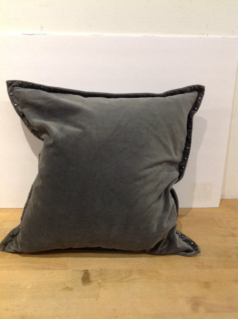 Grey Velvet Pillow