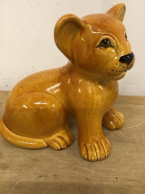 8" Ceramic Lion Cub