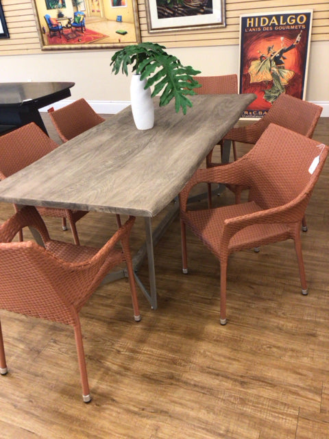 6 Outdoor Rattan Dining Chairs