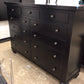 AS-IS RH Black Dresser(Scratches/Ring Mark)