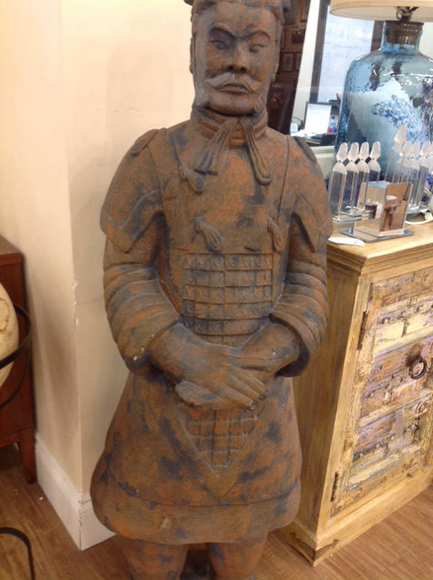 5' Chinese Warrior Terra Cotta Statue