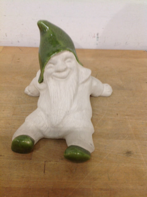 8" Signed Ceramic Gnome