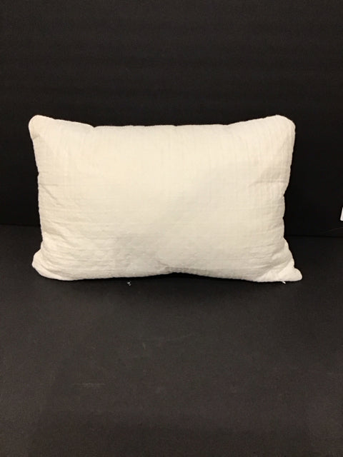 Small White Lumbar Pillow