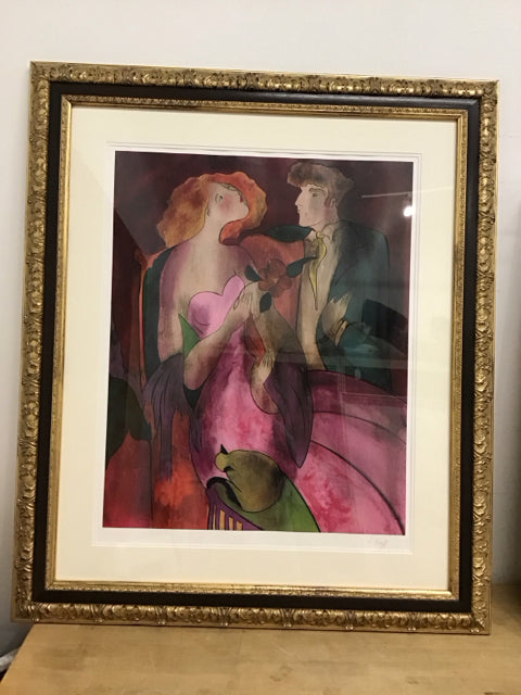 45"x38" Rode Du Soir By Linda Le Kiniff Lithograph