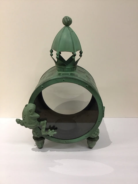 MacKenzie Childs Cast Iron Frog Climber Lantern