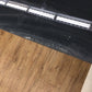 AS-IS Grey Glass Extension Metal Base Dining Table