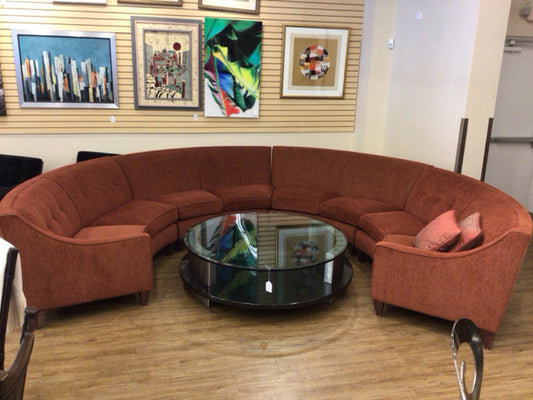 Rowe / Rust 4 Pcs. Curved Sofa