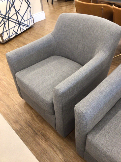 Ashley Furniture Grey Bradney Swivel Accent Chair