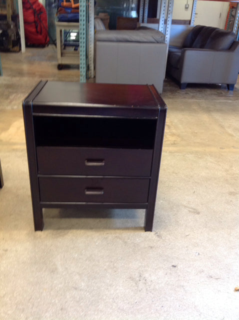 C&B Giselle Wood Nightstand AS-IS Slight Nicks