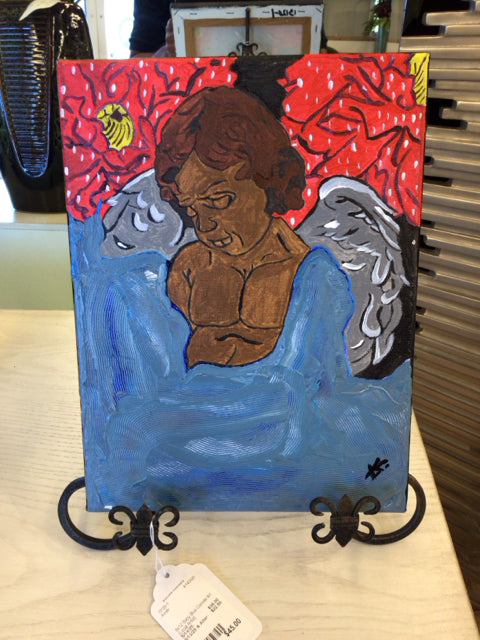 9x12 Baby Blue Canvas Art (Local Artist)