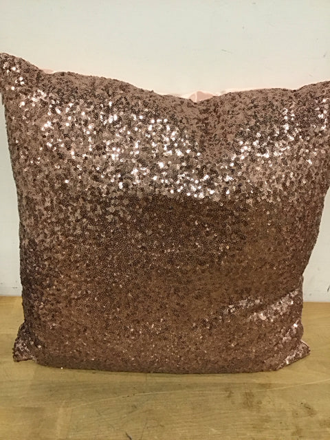 18" Pink Sequence Pillow