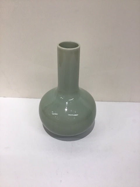 7" Celadon Porcelain Vase