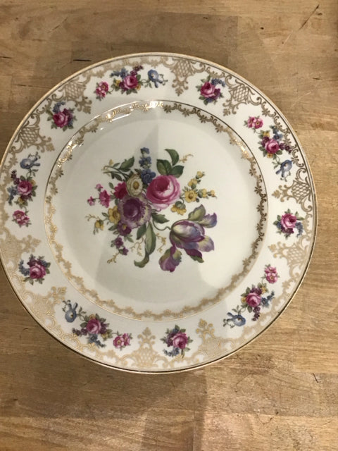 Set Of 8 10" Heinrich & Co. Floral Plates