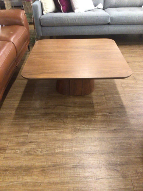 AS-IS 35 1/2" Square Wood Coffee Table(Dings/Knicks In Top)