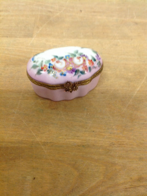 Limoges Oval Trinket Box