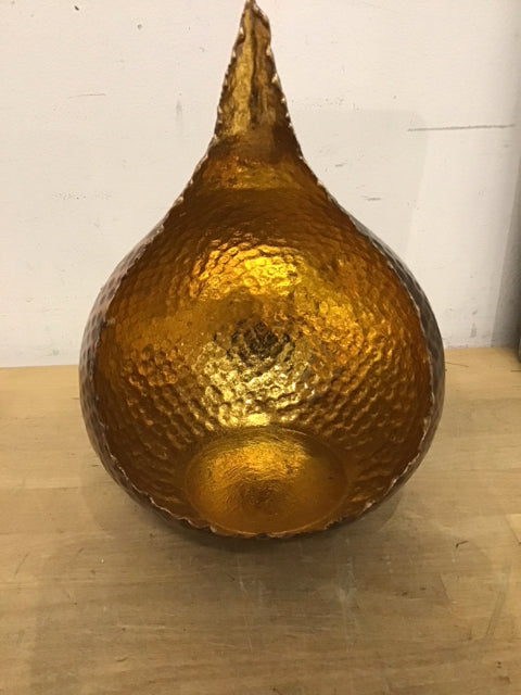 11" Sundrop Copper Hammered Candle Holder