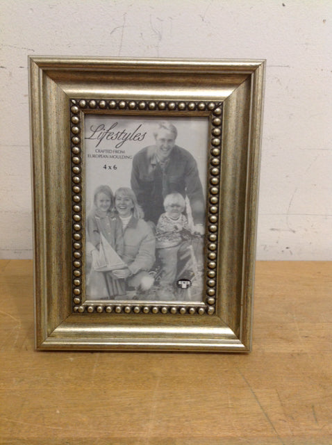 4x6 Silver Tone Decorative Wood Picture Frame