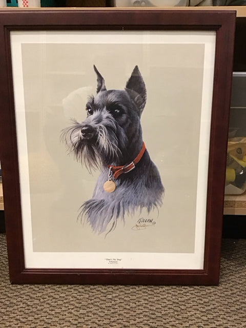 18X22 Framed "That's My Dog"