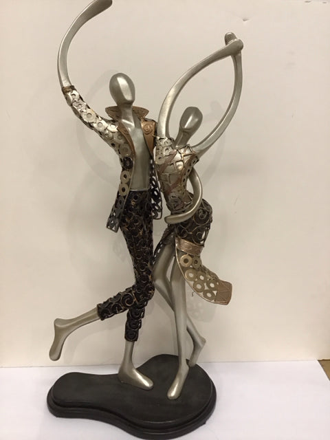 Modern Dance Metal "Couple" Statue By Artmax