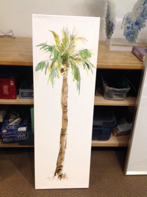 48x17 Palm Tree Canvas Print