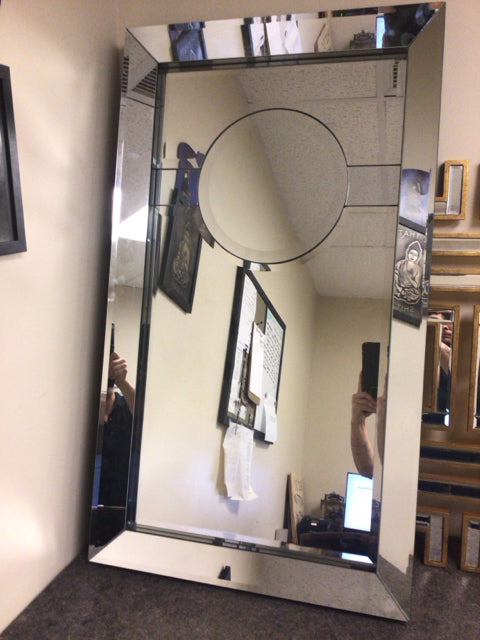 24" X 42" Global Views Beveled Wall Clete Mirror W/Wall Clete