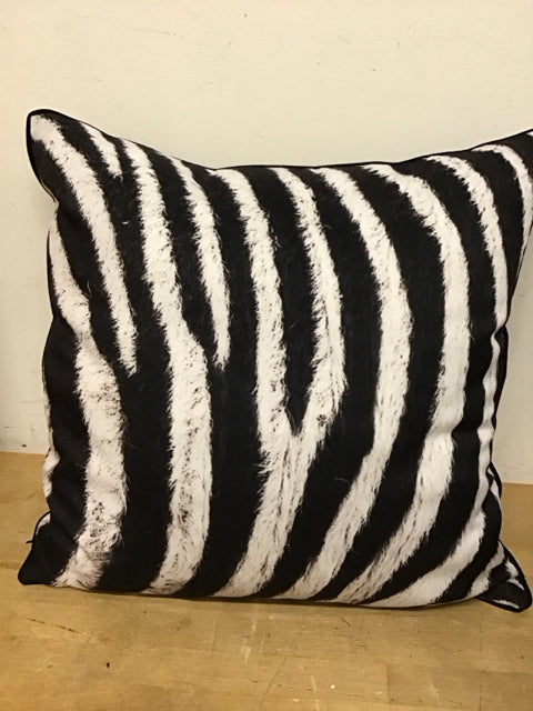 20" Zebra Print Pillow