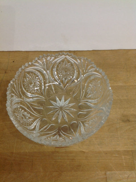 8.5" Rd Carved Crystal Bowl
