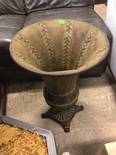 Fluted metal Copper Umbrella Stand