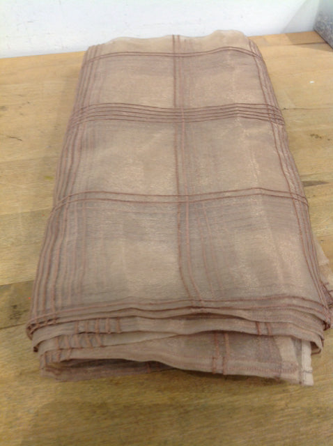 Sheer Taupe Table Scarf