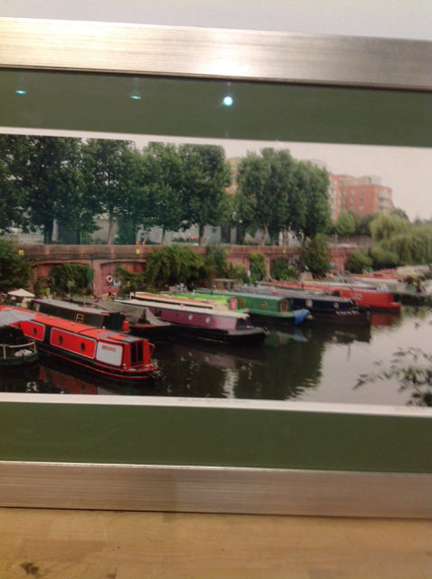 28" X 40" Signed Little Venice Canal London