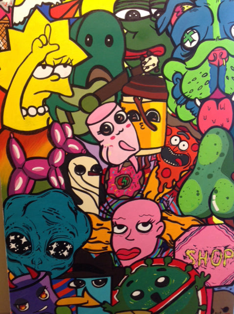 37" X 65" Pop Art Canvas