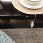 76" w x 42" d x 30" h  Ethan Allen Evansview Extension Dining Table