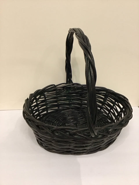 17" Black Woven Basket