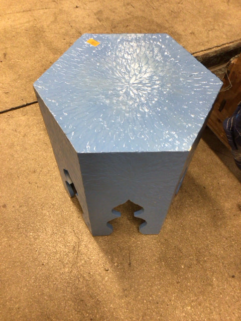 Blue Moroccan End Table
