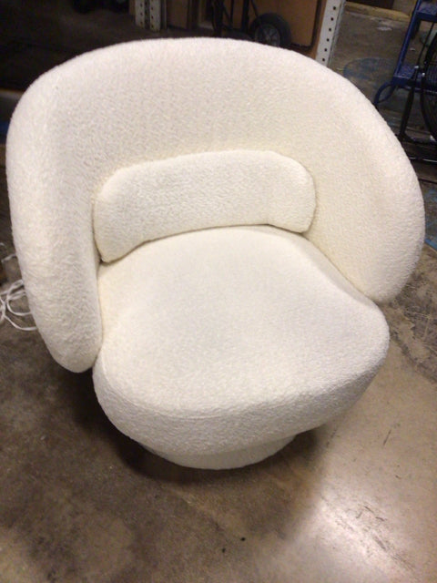 West Elm Boucle Swivel Chair
