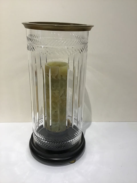 Glass Cylinder Hurricane Candle Holder