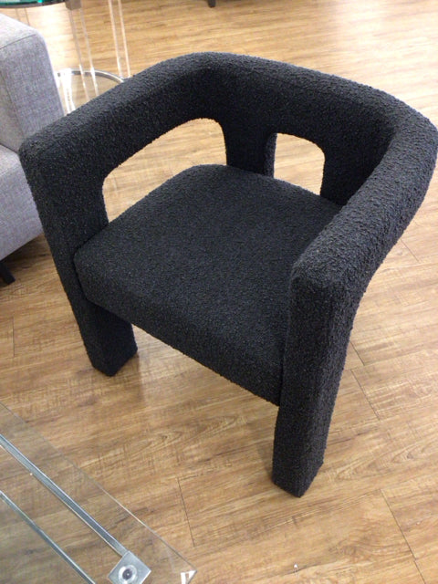 CB2 Grey Boucle Arm Chair