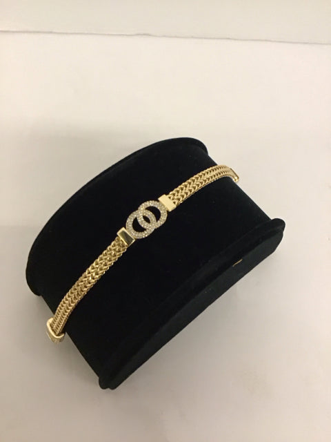 Cartier Style Gold Look-A-Like Bracelet