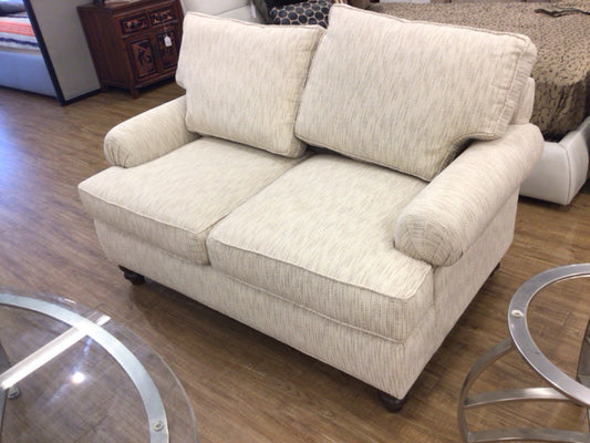 Dexel Fabric Rolled Arm Love Seat
