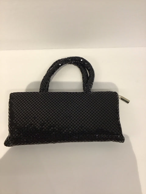 Black Mesh Evening Bag w/Handles