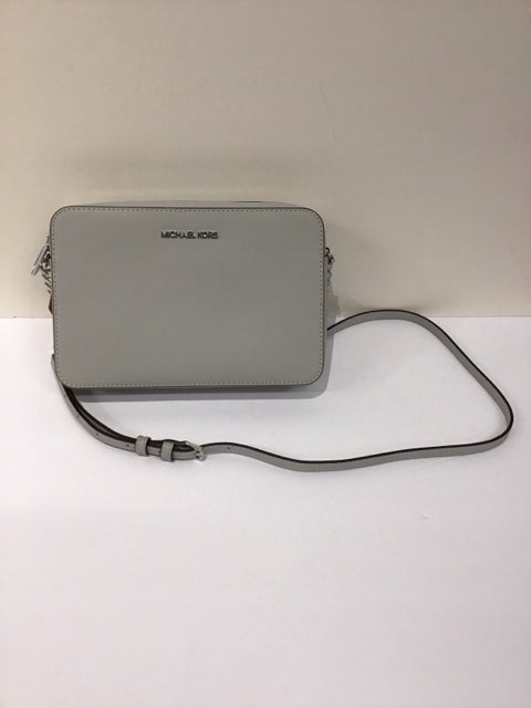 MK Aluminum Leather X-Body Handbag