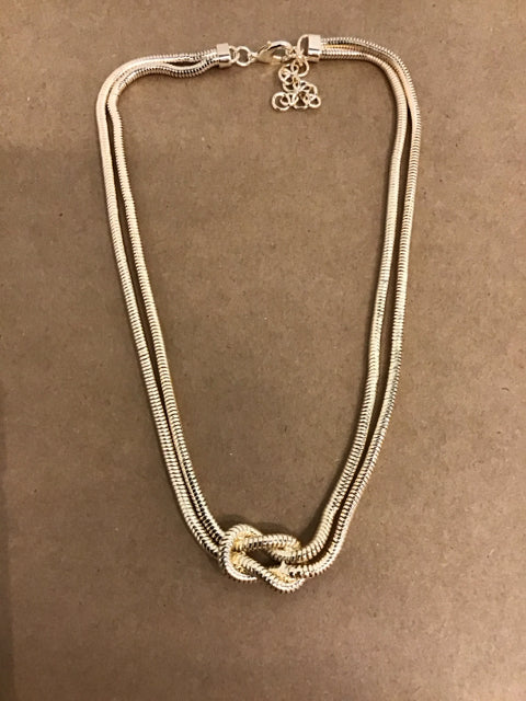 Tiffany Like 18" Goldtone Loveknot