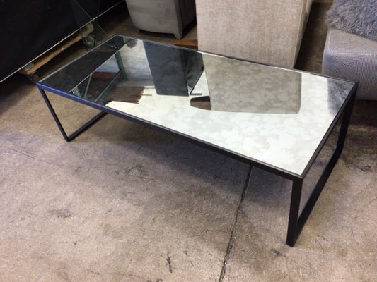 56" X 24" Bloomingdales Mirrored Top Coffee Table